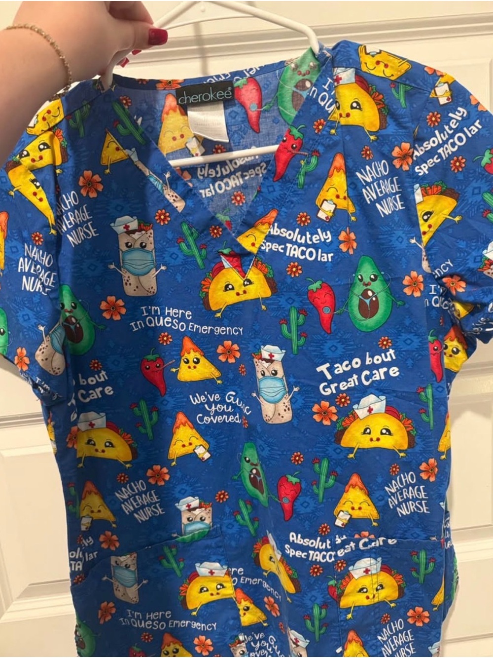 Cherokee Women’s Print Scrub Top